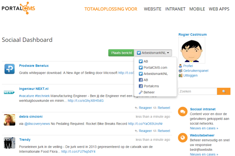 Social Dashboard Update Posten