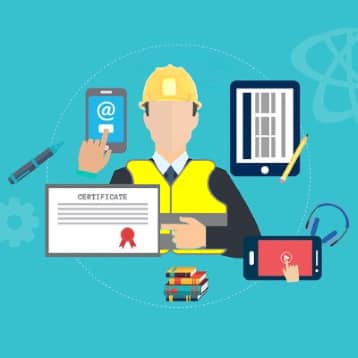 Bouwsector blijft bij met e-learning apps