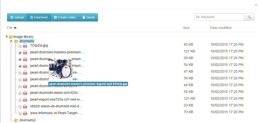 Filemanager view