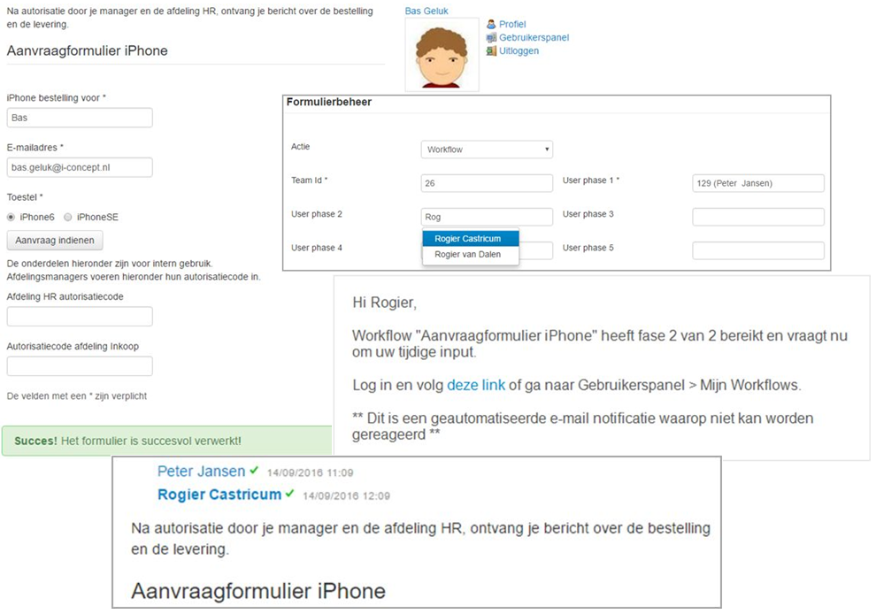 Workflow management