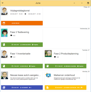 Timelineview biedt tijdige toegang tot kennis en taken